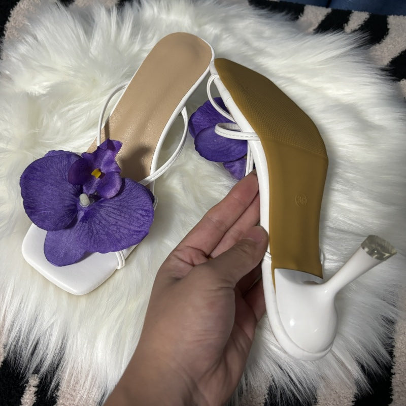 Flower Stylish Beach Heels