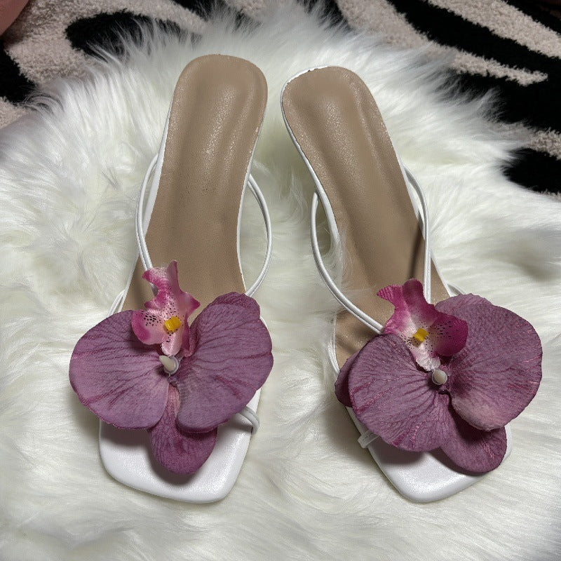 Flower Stylish Beach Heels