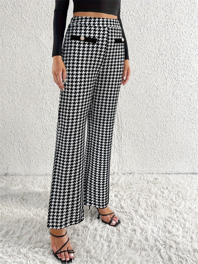 Straight Wide Leg Pants