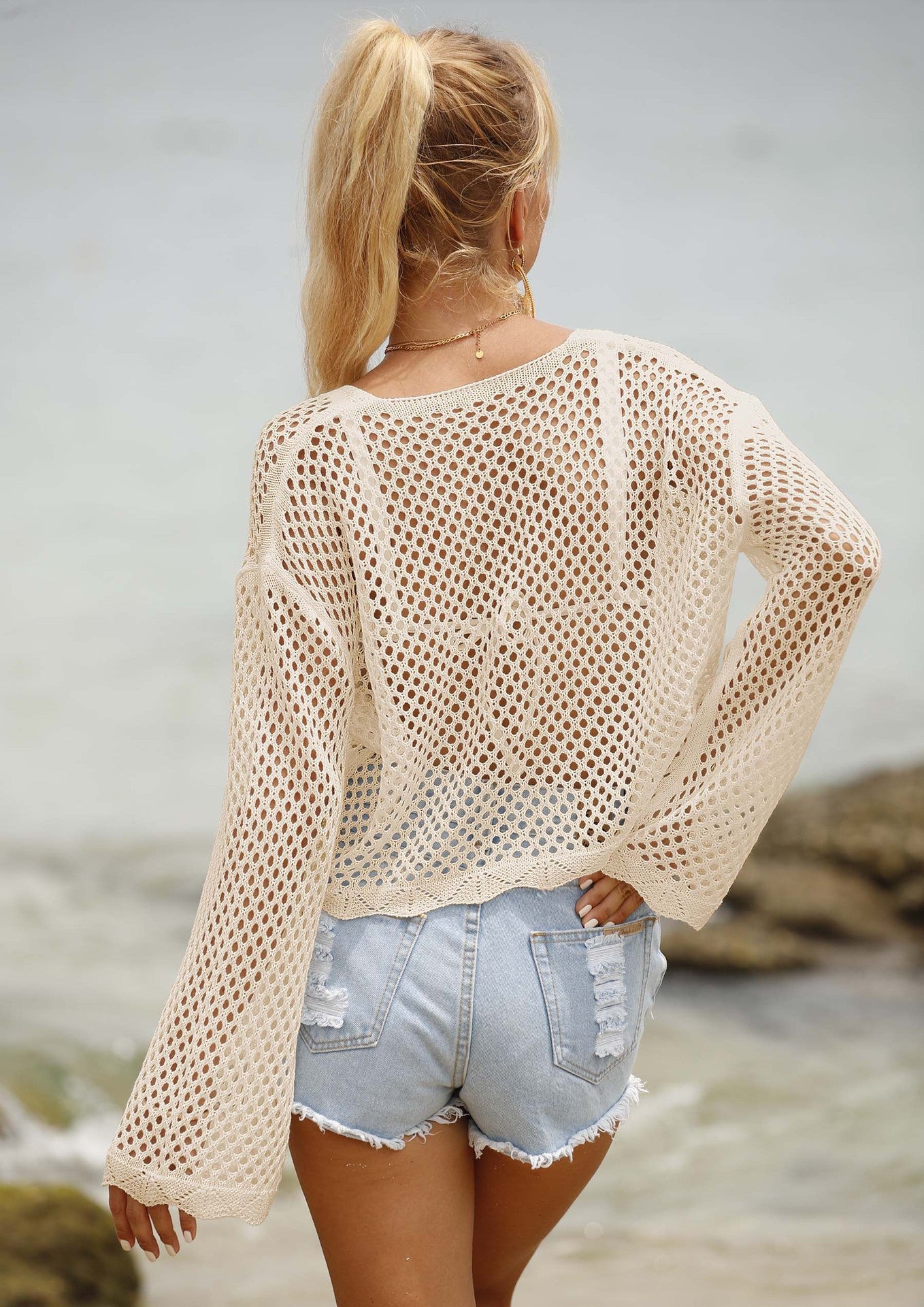 Lace-up Cardigan